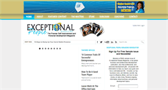 Desktop Screenshot of exceptionalmag.com